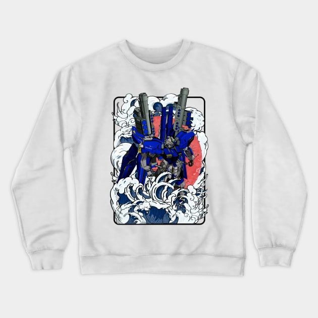 Mecha Robot Crewneck Sweatshirt by gblackid